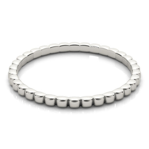 Platinum Bezel Set Round Stone Eternity Band 2