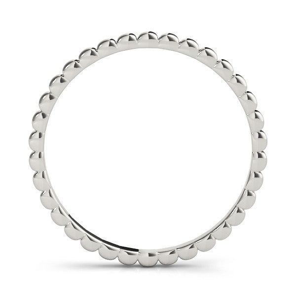 Platinum Bezel Set Round Stone Eternity Band