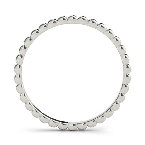 Platinum Bezel Set Round Stone Eternity Band