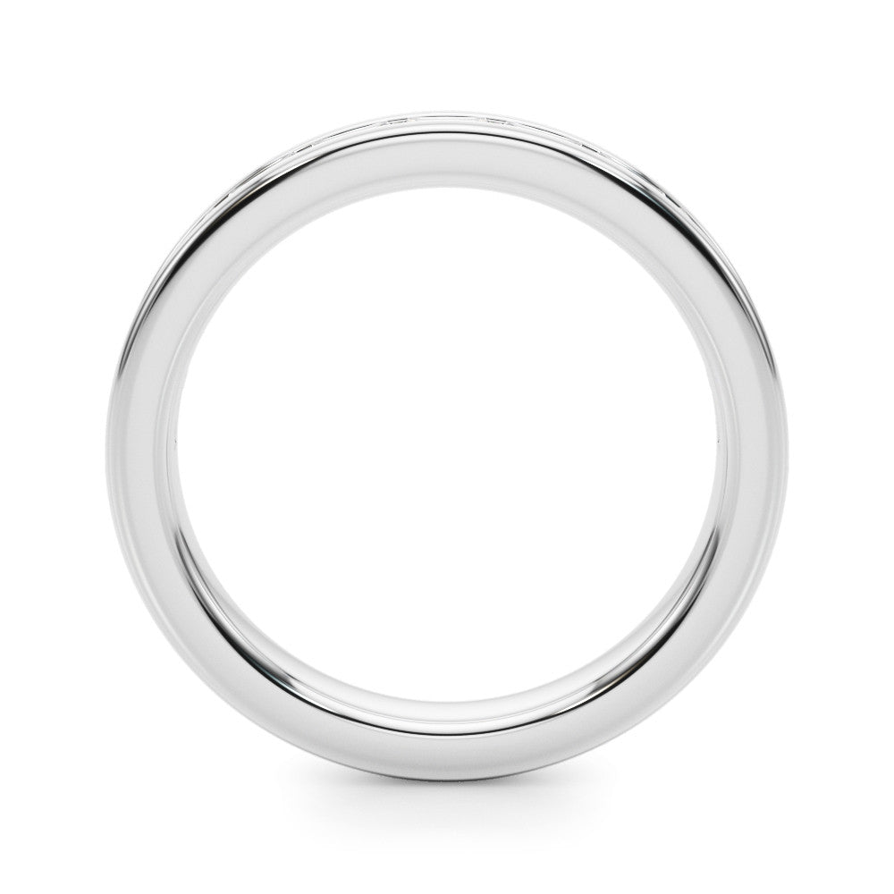 Platinum Channel-Set Baguette Diamond Eternity Band 1