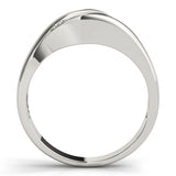 Platinum Channel Set Marquise Diamond Crossover Band 1