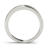 10K White Gold Channel Set Princess Cut Diamond Eternity Band
