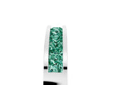 Platinum Channel Set Princess Cut Green Sapphire Eternity Band_17