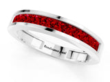 Platinum Channel Set Princess Cut Ruby Eternity Band_13