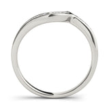 Platinum Channel-Set Round Diamond Contour Band 1