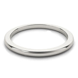 10K White Gold Classic Plain Metal Band