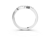 Platinum Curved Diamond Wedding Band with Round Cut Stones and Shared Prong Setting_33
