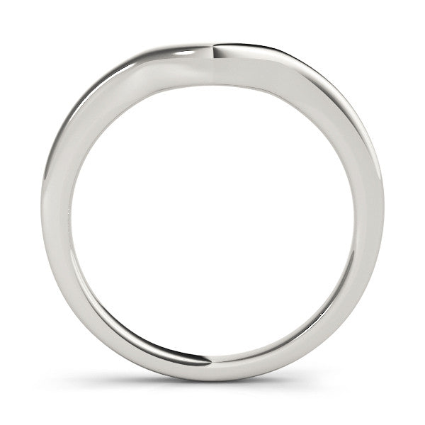 Platinum Curved Plain Band 1