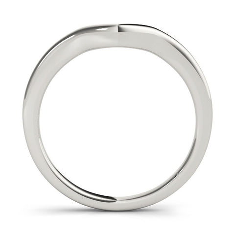 Platinum Curved Plain Band 1