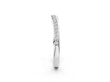 Platinum Curved Round Diamond Band with Pavé Setting_10