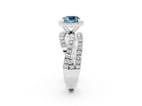 Platinum Cushion Cut Aquamarine Halo Ring with Round Split Shank and Prong Setting_68