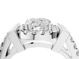 Platinum Cushion Cut Cut Halo Split Shank Prong Set Ring_11