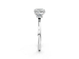 Platinum Cushion Cut Diamond Solitaire Ring with Classic Band and Four-Prong Setting_9