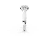 Platinum Cushion Cut Halo Solitaire Engagement Ring with Square Band and Four-Prong Setting_26