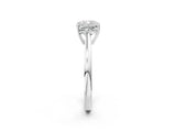 Platinum Cushion Solitaire Diamond Ring with Split Shank and Four-Prong Setting_14