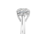 Platinum Cushion Solitaire Diamond Ring with Split Shank and Four-Prong Setting_17