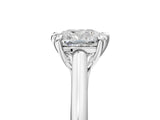 Platinum Cushion Solitaire Engagement Ring with Six-Prong Setting and Classic Band 5