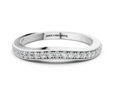 Platinum Diamond Pavé Round Stone Contour Band_14