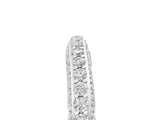 Platinum Double Row Round Diamond Pavé Curved Band_19