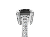 Platinum Fancy Black Asscher Cut Brilliant Split Shank Pave Solitaire Ring with Four-Prong Setting_17