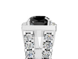Platinum Fancy Black Cushion Cut Cut Halo Split Shank Prong Set Ring_41