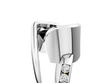Platinum Fancy Black Emerald Cut Solitaire Tension-Set Diamond Split Shank Ring_11