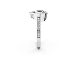 Platinum Fancy Black Heart Cut Cut Halo Pavé Diamond Ring_14