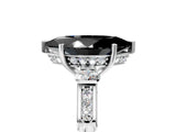 Platinum Fancy Black Marquise Cut Brilliant Three-Stone Pave Band with Four-Prong Setting_11