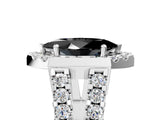 Platinum Fancy Black Marquise Cut Cut Halo Split Shank Prong Set Ring_41