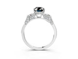 Platinum Fancy Black Oval Cut Brilliant Three-Stone Pave Band with Four-Prong Setting_21