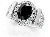 Platinum Fancy Black Oval Cut Cut Halo Split Shank Prong Set Ring_13