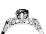Platinum Fancy Black Pear Cut Brilliant Three-Stone Pave Band with Four-Prong Setting_10