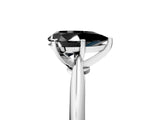 Platinum Fancy Black Pear Cut Diamond Solitaire Engagement Ring with Classic Band and Four-Prong Setting_17