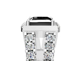 Platinum Fancy Black Princess Cut Cut Halo Split Shank Prong Set Ring_11