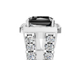 Platinum Fancy Black Radiant Cut Cut Halo Split Shank Prong Set Ring_17
