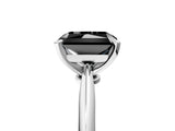 Platinum Fancy Black Radiant Cut Diamond Solitaire Engagement Ring with Classic Band and Four-Prong Setting_17