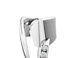 Platinum Fancy Black Round Cut Solitaire Tension-Set Diamond Split Shank Ring_11