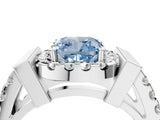 Platinum Fancy Blue Cushion Cut Cut Halo Split Shank Prong Set Ring_40