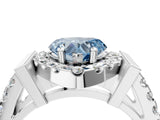 Platinum Fancy Blue Heart Cut Cut Halo Split Shank Prong Set Ring_16