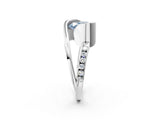 Platinum Fancy Blue Heart Cut Solitaire Tension-Set Diamond Split Shank Ring_32