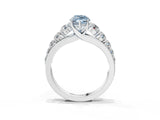 Platinum Fancy Blue Marquise Cut Brilliant Diamond Pavé Band with Six-Prong Setting_27