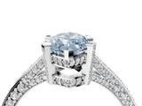 Platinum Fancy Blue Marquise Cut Brilliant Split Shank Pave Solitaire Ring with Four-Prong Setting_16