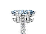 Platinum Fancy Blue Marquise Cut Brilliant Split Shank Pave Solitaire Ring with Four-Prong Setting_17