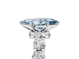 Platinum Fancy Blue Marquise Cut Diamond Side Stone Engagement Ring with Four-Prong Setting_29