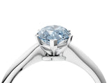 Platinum Fancy Blue Marquise Cut Diamond Solitaire Engagement Ring with Classic Band and Four-Prong Setting_16
