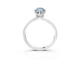 Platinum Fancy Blue Marquise Cut Diamond Solitaire Ring with Classic Band and Four-Prong Setting_15