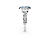 Platinum Fancy Blue Marquise Cut Solitaire Twist Pave Diamond Engagement Ring with Prong Setting_68