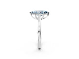 Platinum Fancy Blue Marquise  Solitaire Diamond Ring with Split Shank and Four-Prong Setting_14
