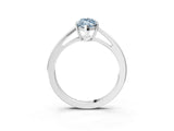 Platinum Fancy Blue Marquise  Solitaire Diamond Ring with Split Shank and Four-Prong Setting_15