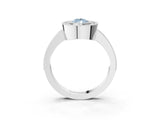 Platinum Fancy Blue Pear Cut-Cut Diamond Halo Engagement Ring with Pave Band and Prong Setting_15